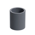 Good Quality PVC UPVC Plastic Grey Color Rubber Joint Pipe Fittings Full Coupling